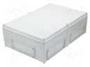 Enclosure: wall mounting; X: 380mm; Y: 560mm; Z: 180mm; EK; grey; IK08