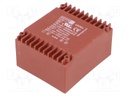 Transformer: encapsulated; 30VA; 115/230VAC; 15V; 15V; 1A; 1A