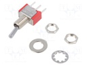 SWITCH, TOGGLE, SPDT, 5A, 120VAC, 28VDC