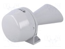 Signaller: sound; siren; 24VAC; 92dB; Series: 582; IP33; Ø70x172mm