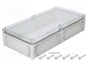 Enclosure: wall mounting; X: 280mm; Y: 560mm; Z: 130mm; EK; grey; IK08
