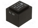 Transformer: encapsulated; 2.1VA; 400VAC; 21V; 100mA; Mounting: PCB