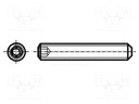 Screw; M6x22; DIN: 913; Head: without head; imbus; steel; HEX 3mm