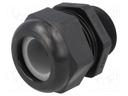 Cable gland; with long thread; M40; IP68; Mat: polyamide; black