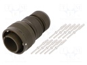 Connector: circular; VG95234; plug; male; PIN: 10; with contacts