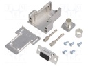 D-Sub HD; PIN: 15; plug; female; soldering; for cable; black
