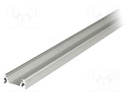 Profiles for LED modules; surface; natural; L: 2m; aluminium