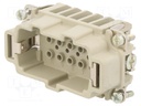 Connector: HDC; contact insert; male; C146,heavy|mate E; PIN: 10