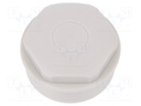Stopper; M50; IP54; Mat: polyamide; grey; with pierceable membrane
