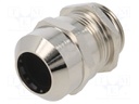 Cable gland; IP68; Mat: brass; Body plating: nickel