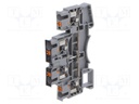 Splice terminal: rail; DSKK; for DIN rail mounting; spring clamp