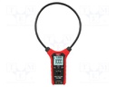 AC digital clamp meter; LCD; VAC: 6/60/600V; True RMS; Ø: 457mm