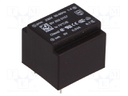 Transformer: encapsulated; 0.5VA; 230VAC; 9V; 55mA; Mounting: PCB