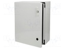 Enclosure: wall mounting; X: 515mm; Y: 415mm; Z: 230mm; CAB; grey