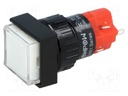Switch: push-button; Pos: 2; SPDT; 3A/250VAC; 2A/24VDC; white; white