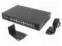 Switch Ethernet; Gigabit Ethernet; black; 1Gbps; 250m; 250W