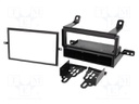 Radio mounting frame; Nissan; 1 DIN; black