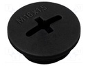 Stopper; M16; 1.5; IP56; Mat: polyamide; Body: black; Thread: metric