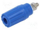 Connector: 4mm banana; socket; 25A; 30VAC; 60VDC; nickel plated; M4