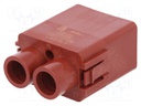 Connector: HDC; module; male; MDL.2; w/o contacts; 10÷63A; 1/0.25kV