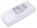 Power supply: switched-mode; LED; 18W; 9÷18VDC; 1050mA; 198÷264VAC