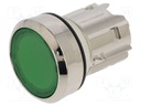Switch: push-button; Stabl.pos: 1; 22mm; green; IP66,IP67,IP69K