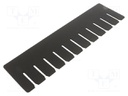 Divider; ESD; L: 350mm; H: 100mm; Thk: 1.8mm; Features: conductive