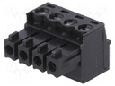 Pluggable terminal block; 3.81mm; ways: 4; straight; plug; female