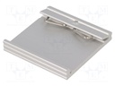 DIN rail mounting bracket; Mat: aluminium; 50mm; Rail: TS35