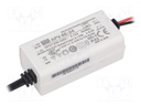 Power supply: switched-mode; LED; 8.16W; 24VDC; 0.34A; 180÷264VAC