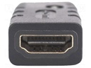 Emulator EDID; HDCP 2.2,HDMI 2.0; HDMI socket,HDMI plug; black