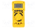 Digital multimeter; LCD 4 digits (9999),bargraph; True RMS