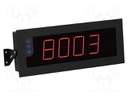 Meter: programmable; digital,programmable; LED; 4 digit; 11÷36VDC