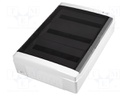 Enclosure: for modular components; IP65; light grey; ABS; 400V