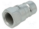 Quick connection coupling; connector pipe,double-sided; 300bar