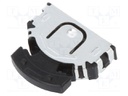 Microswitch TACT; Pos: 2; 0.01A/5VDC; SMT; none; 9.5x8.15mm; 2.2mm