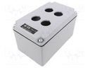 Enclosure: for remote controller; X: 92mm; Y: 152mm; Z: 86mm; IP65