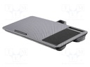 Monitor stand; grey; plastic; 305x5775x55mm
