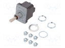Switch: toggle; Pos: 3; DP3T; ON-ON-ON; 6A/230VAC; 15A/28VDC; IP67