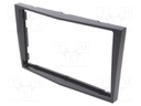 Radio frame; Opel; 2 DIN; grey gloss