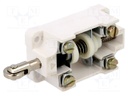 Limit switch; pusher with orthogonal roller; NO + NC; 16A; IP00