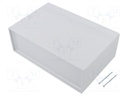 Enclosure: with panel; PCB is fastened in guides; X: 218mm; ABS