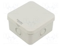 Enclosure: junction box; X: 89mm; Y: 89mm; Z: 51mm; wall mount; IP55