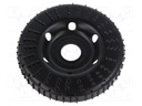 Grinding wheel; 120mm; prominent,with rasp