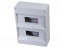 Enclosure: for modular components; IP40; wall mount; white; 40 CD