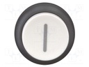 Switch: push-button; Stabl.pos: 1; 22mm; white; Illumin: none; IP67