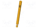 Test probe socket; Contact plating: gold-plated; push-in; KS-465