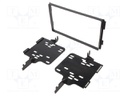 Radio mounting frame; Hyundai; 2 DIN; black