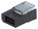 Plug; wire-wire/PCB; male; PIN: 3; 2mm; IDC; for cable; Mini-Clamp