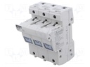 Fuse base; 14x51mm; for DIN rail mounting; 50A; 690VAC; Poles: 3